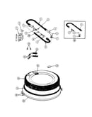 Tub cover, water valve & water inj. assy