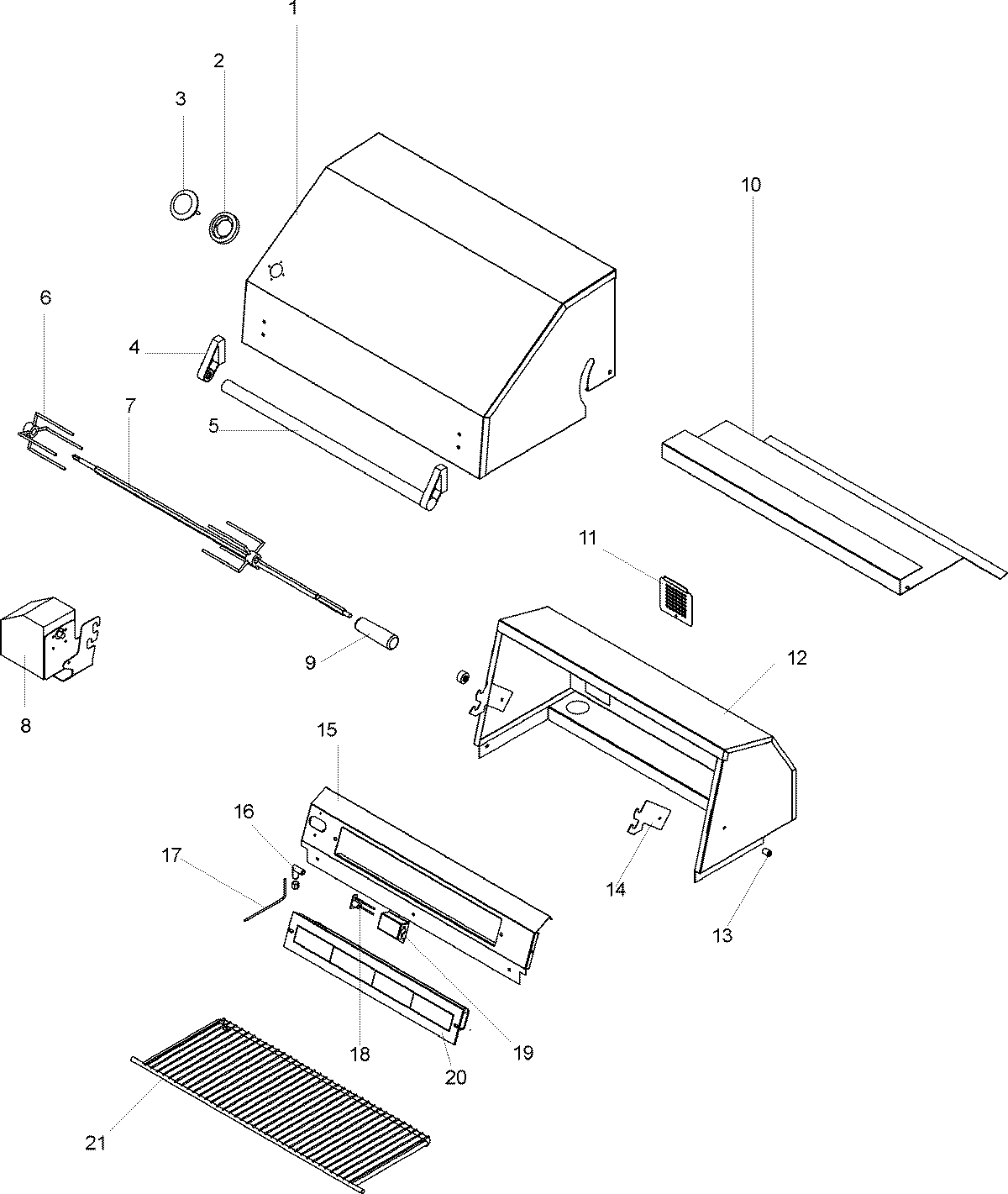 Maytag bbq hood