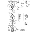 Maytag MDB4100AWB pump & motor diagram