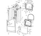 Maytag MDE6800AZQ cabinet diagram