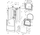 Maytag MDG6800AWW cabinet diagram