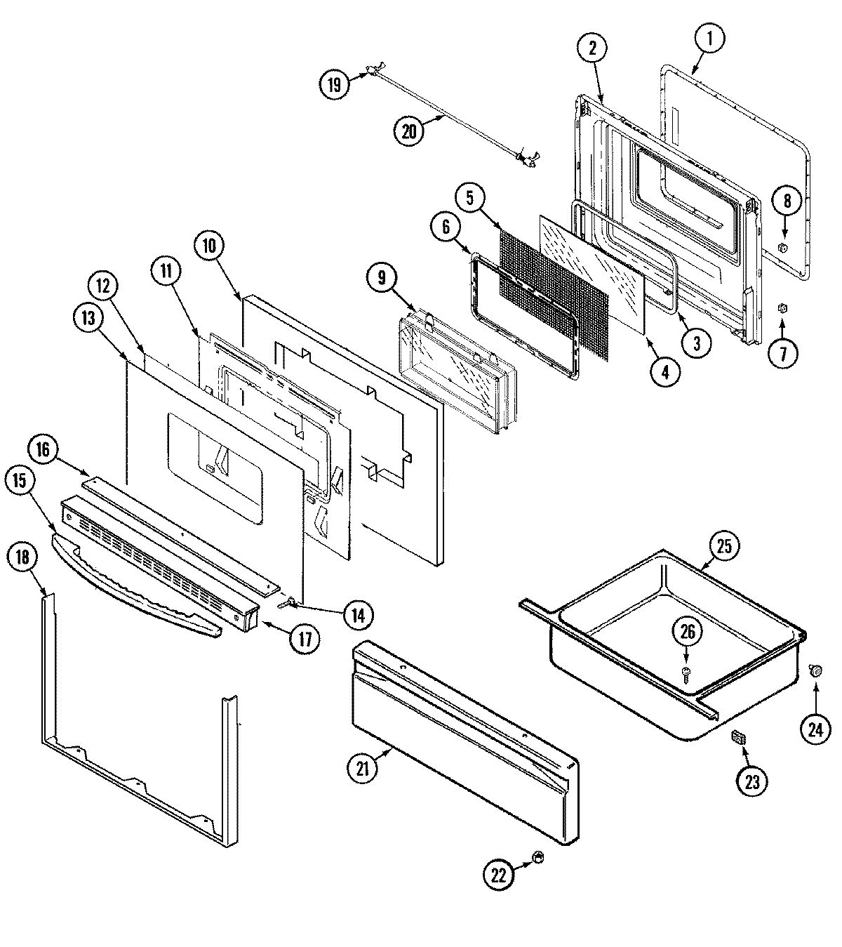 DOOR/DRAWER (AAB, AAQ, AAW)