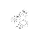 Maytag MER6765BAB control panel/top assembly diagram