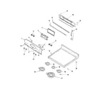 Maytag MER6875BAF control panel/top assembly diagram