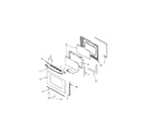 Maytag MER6875BAF door (lower) diagram