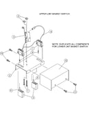 Lint drawer switch assembly