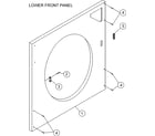Maytag MLG31PCAWQ lower front panel assembly diagram