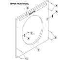Maytag MLG31PCAWQ upper front panel assembly diagram