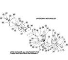 Maytag MLG31PCAWS motor/idler assemblies diagram