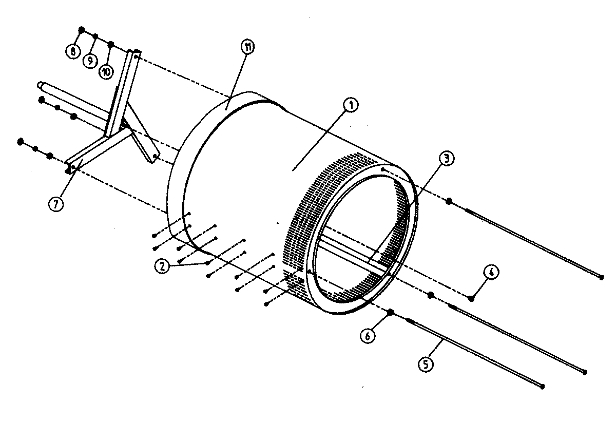 Tumbler support assemblies