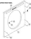 Upper front panel assembly