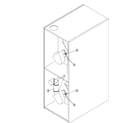 Maytag MLG31PCAWW bottom duct assy/cabinet hi-limit diagram