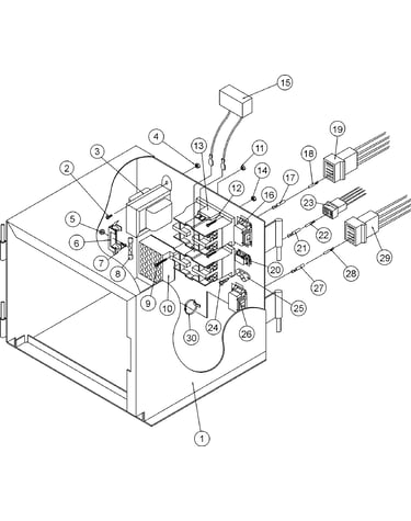 Dmc control box assembly