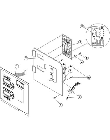 Dmc control panel assembly