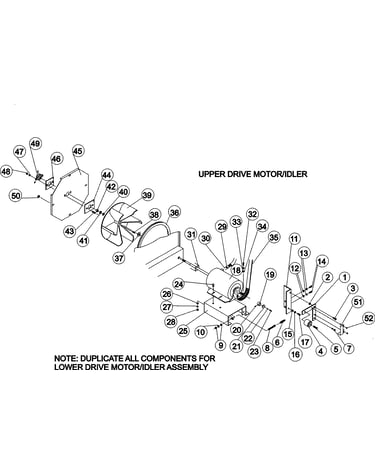 Motor/idler assemblies