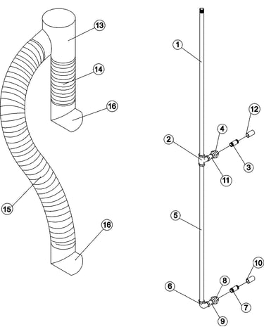 Optional piping & ducting kits