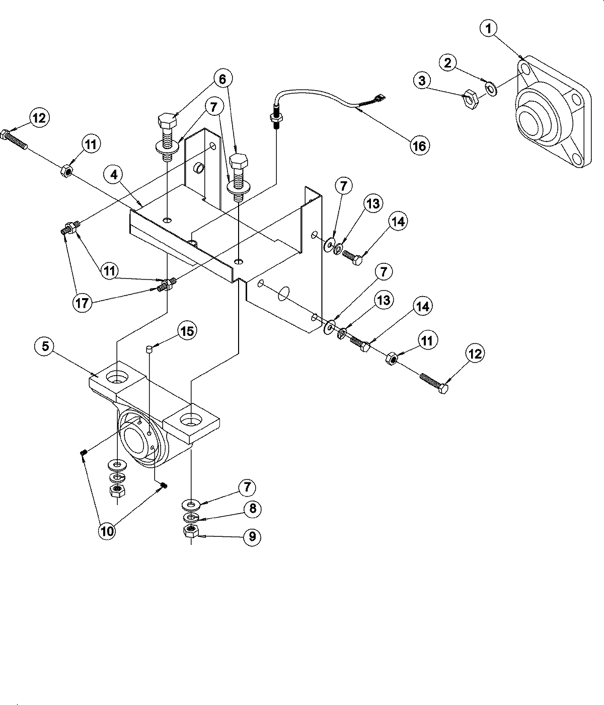 Tumbler bearing assembly