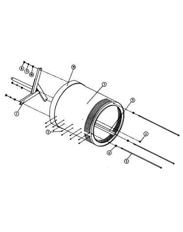 Tumbler support assemblies