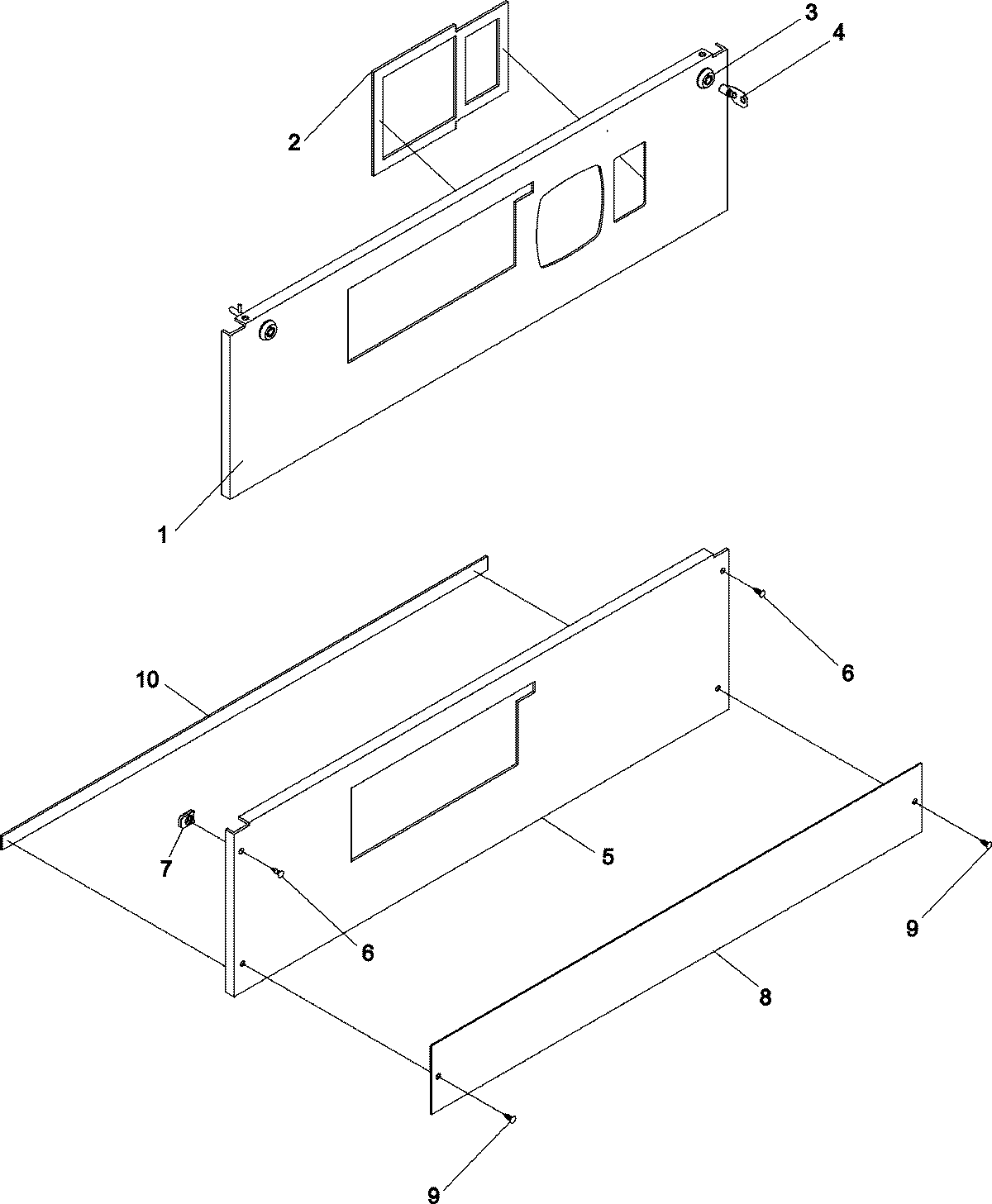 Coin control and lint door assy