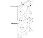 Maytag MLG31PCBWQ upper/lower front panel diagram