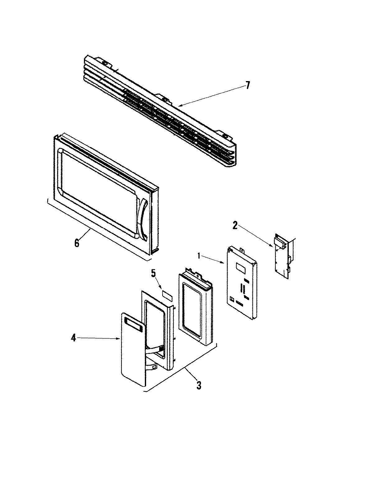 CONTROL PANEL/DOOR/VENT GRILLE