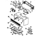 Amana MVH100E1-P1119107M cabinet assy diagram