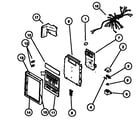 Amana MVH100E1-P1119107M control panel assy diagram