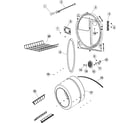 Maytag PYET444AZW tumbler (series 12) diagram