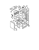 Lower oven cabinet assy