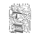 Caloric RKD395 upper oven parts diagram