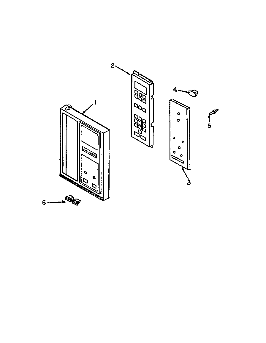 Control panel - microwave