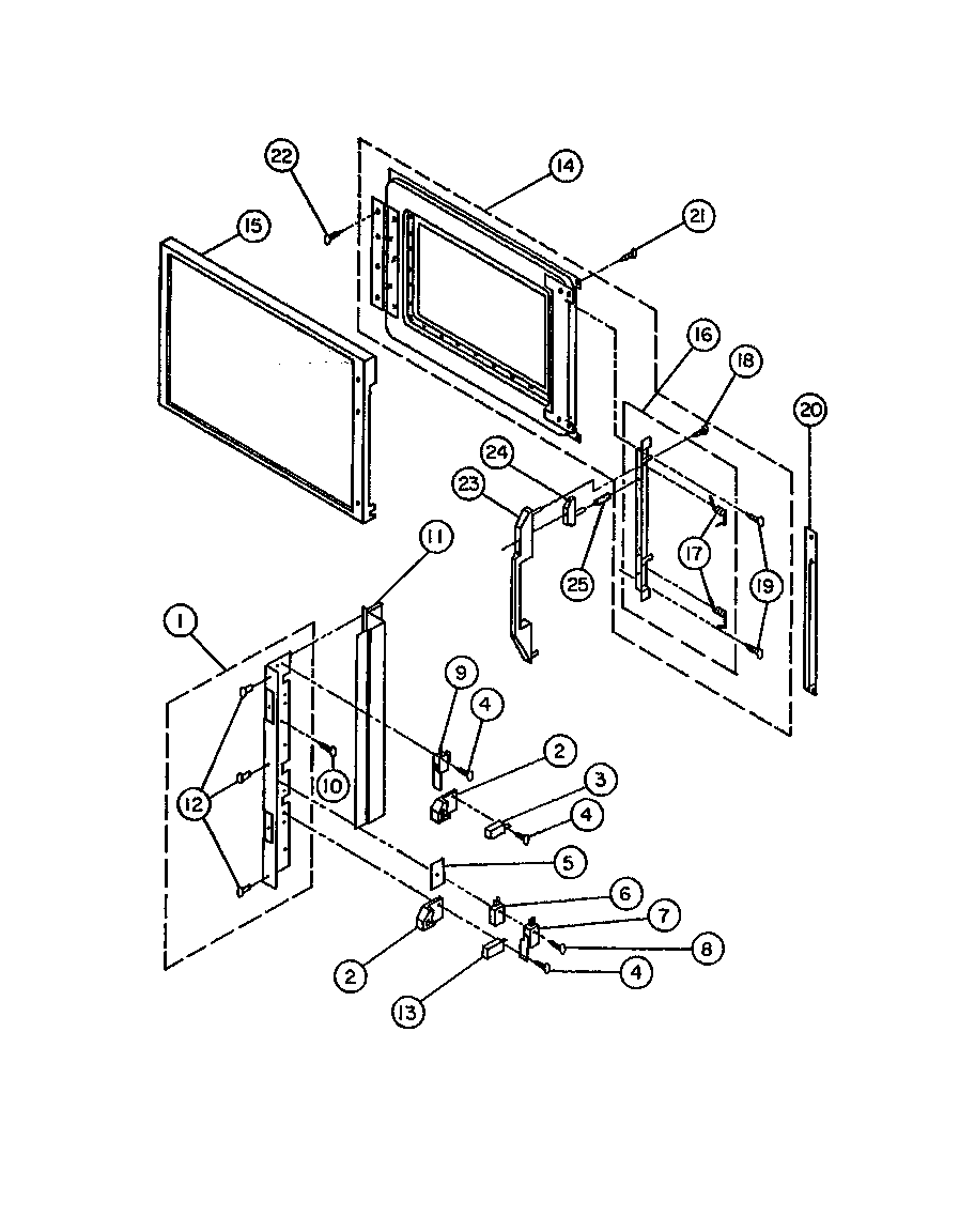 Door and latch parts