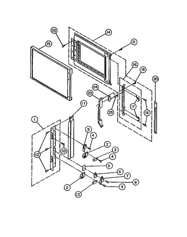 Door and latch parts
