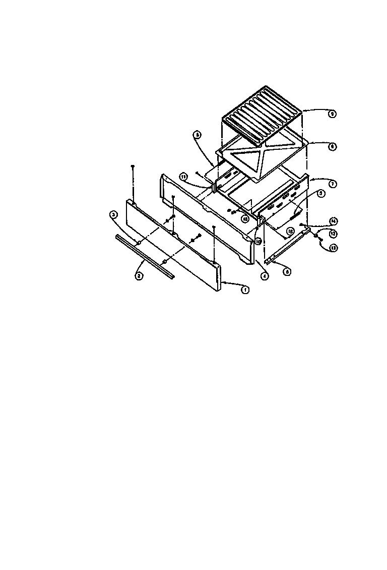 Lower broiler components