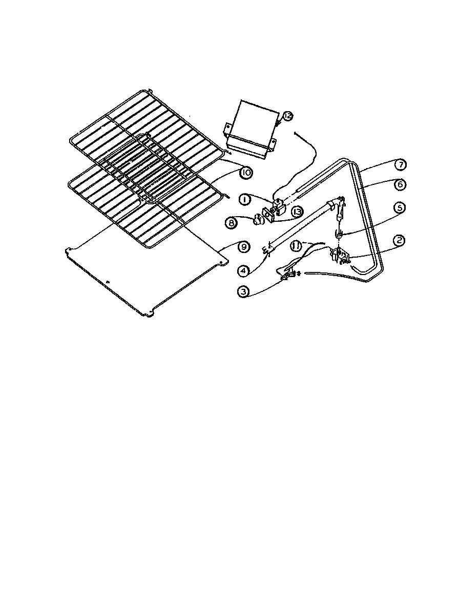 Lower oven components