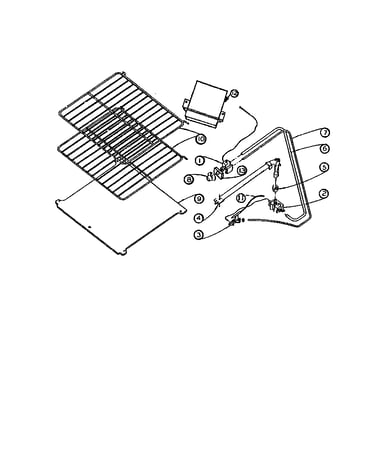 Lower oven components