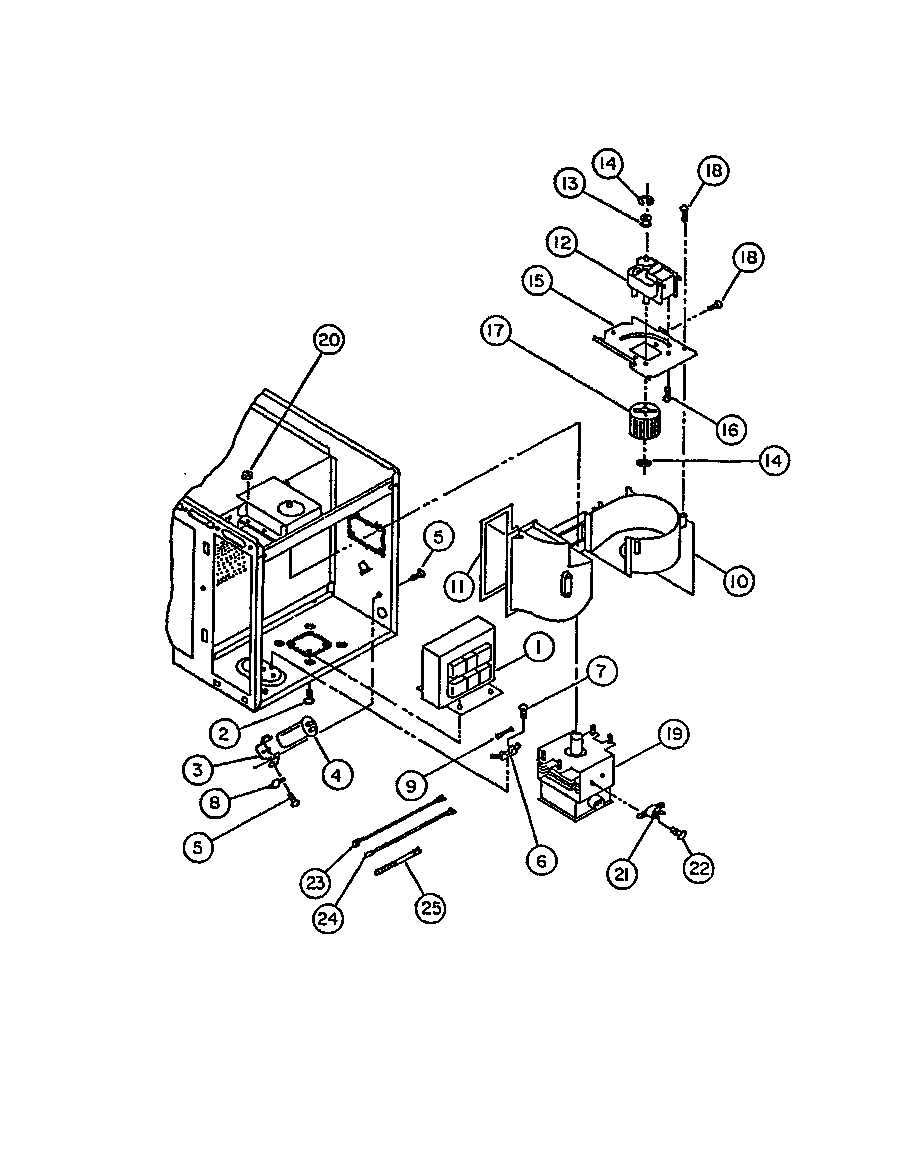 Magnetron and air flow parts
