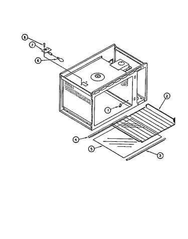 Microwave oven - interior parts