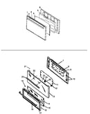 Oven door assy-solid door