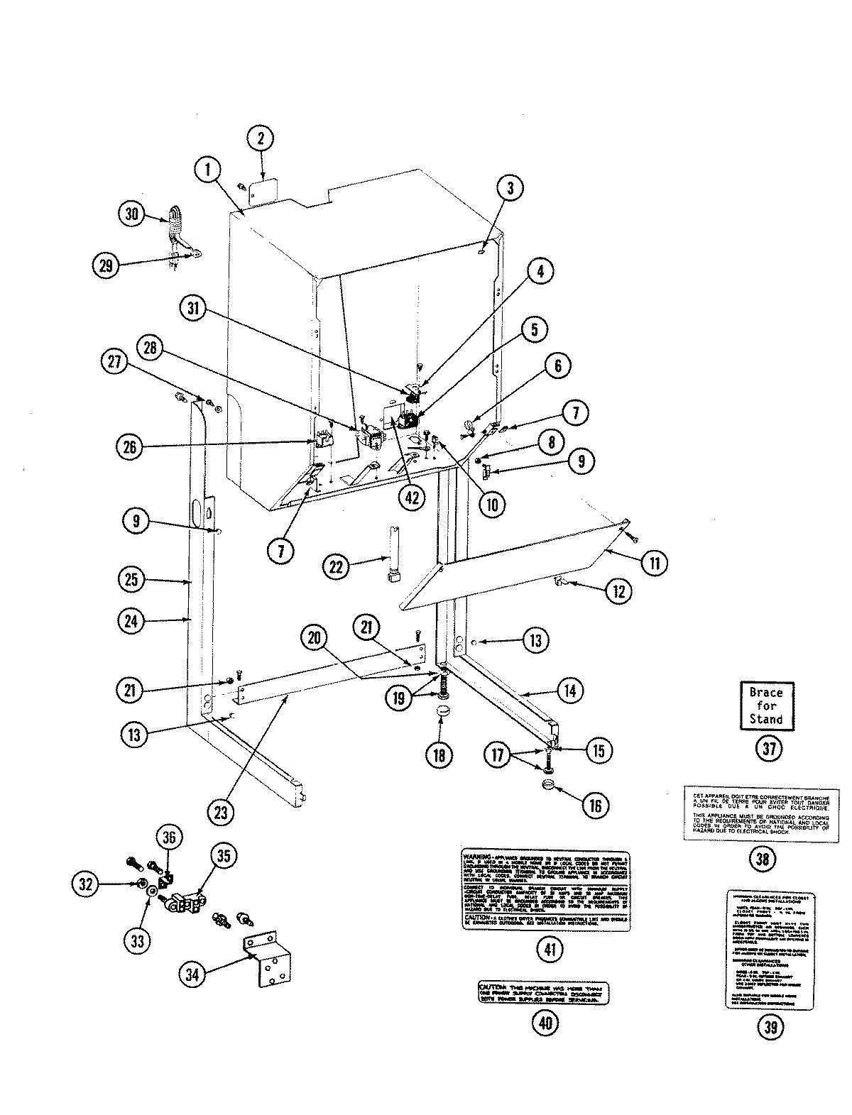 CABINET, RELAYS & DRYER STAND