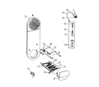 Maytag SE1000 inlet duct & heater assembly (se1000) diagram