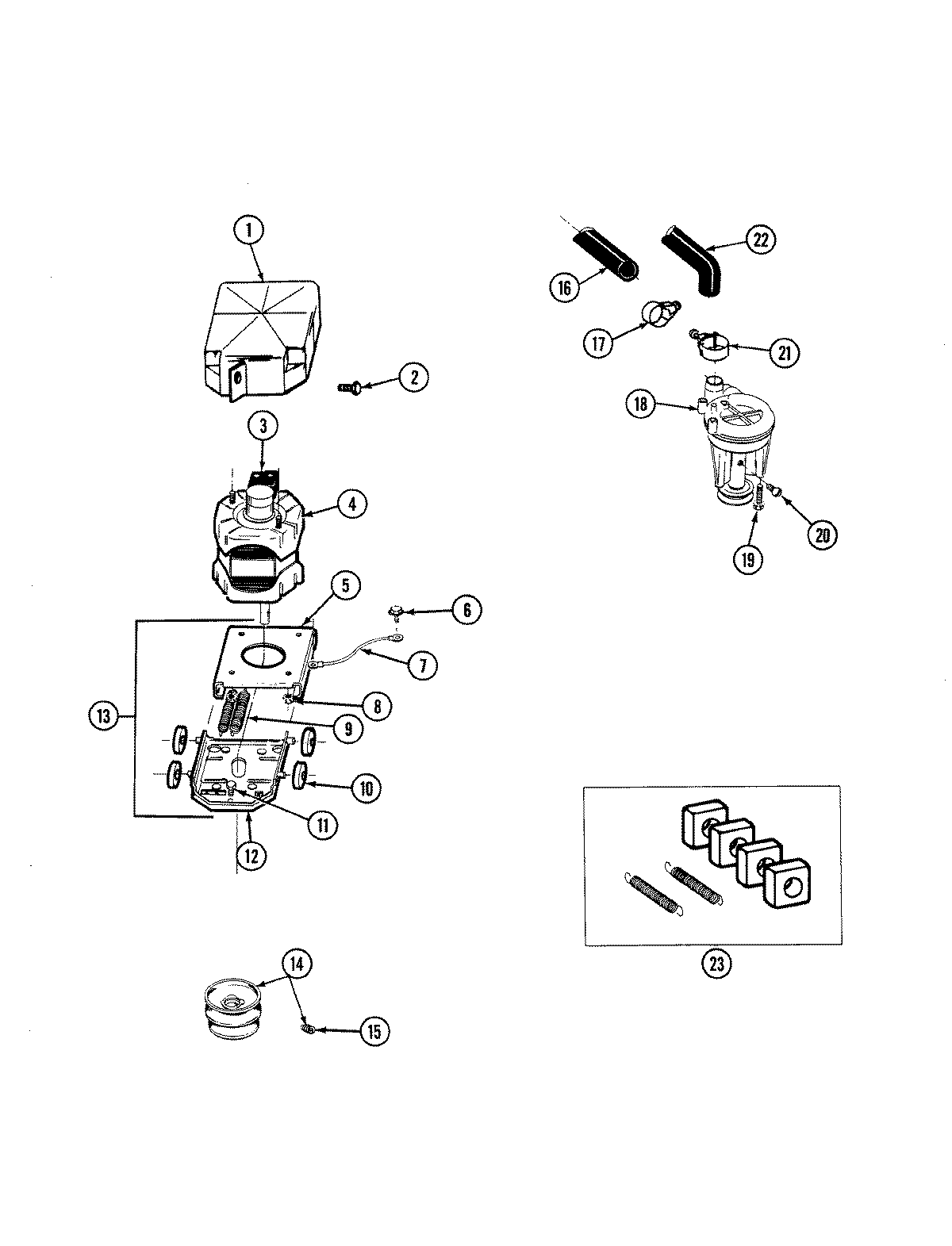 Motor & pump assembly