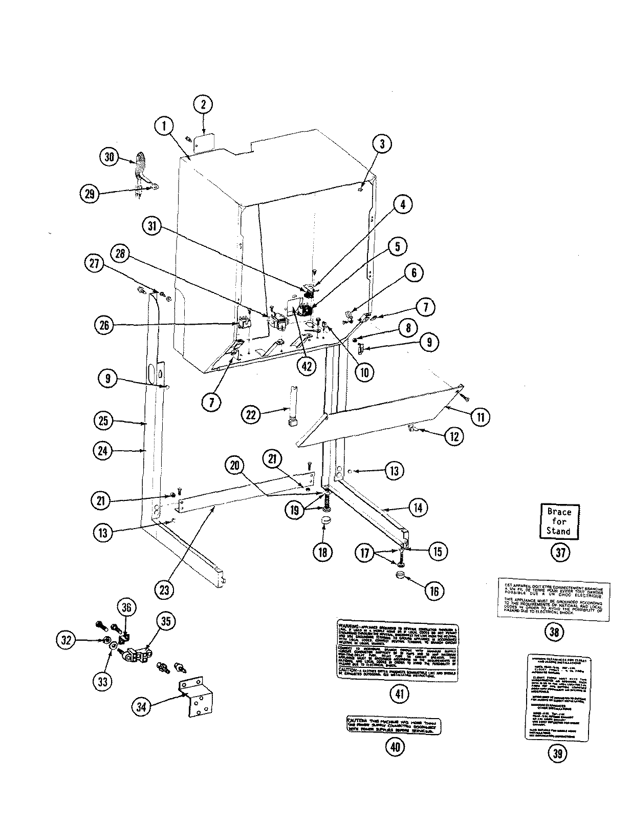 CABINET, RELAYS & DRYER STAND