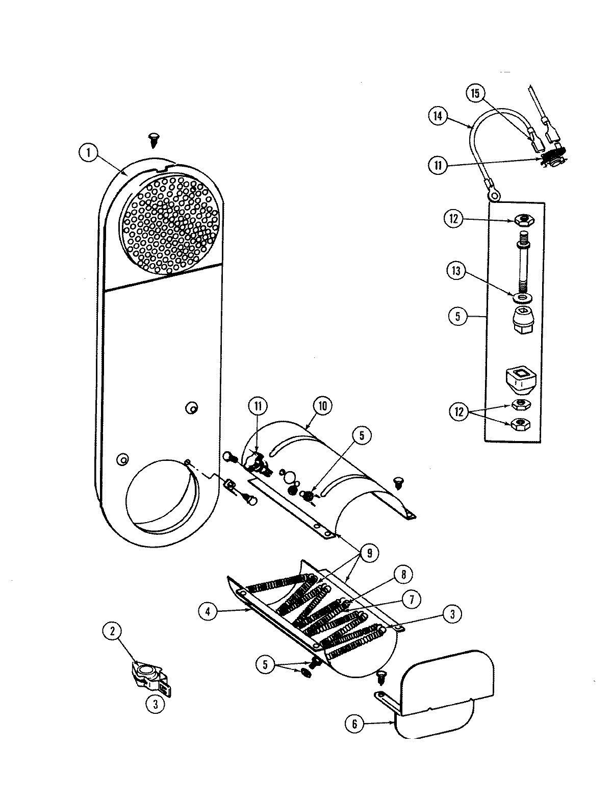 Inlet duct & heater assembly (se1000)