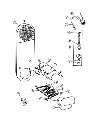 Inlet duct & heater assembly (se1000)