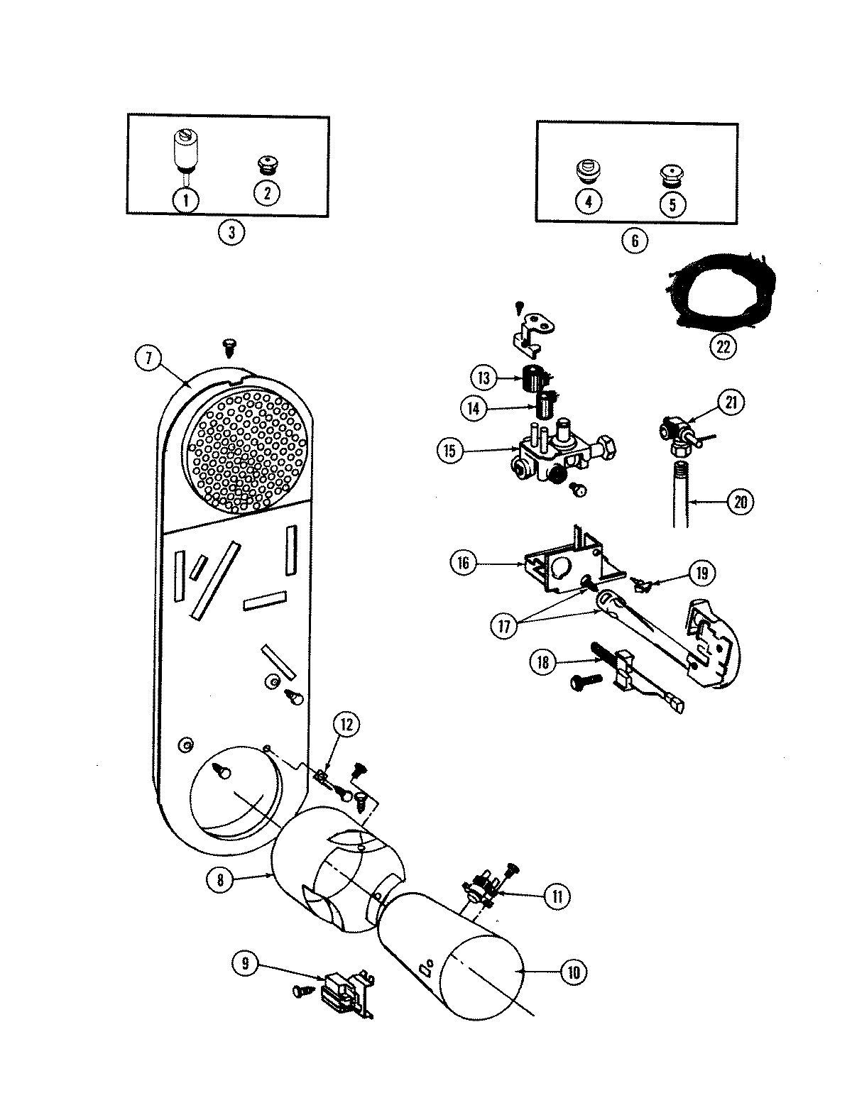 Inlet duct & heater assembly (sg1000)