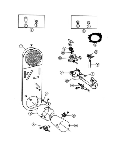 Inlet duct & heater assembly (sg1000)