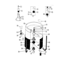 Maytag SG1000 inner/outer tub,agitator & wtr levl swth diagram