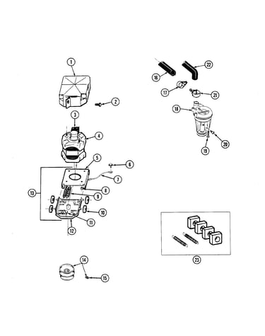 Motor & pump assembly