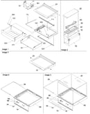 Deli, shelves & crisper assy